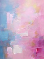Colourful Explosion: Abstract Pink and Blue