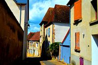 Bunte französische Straße