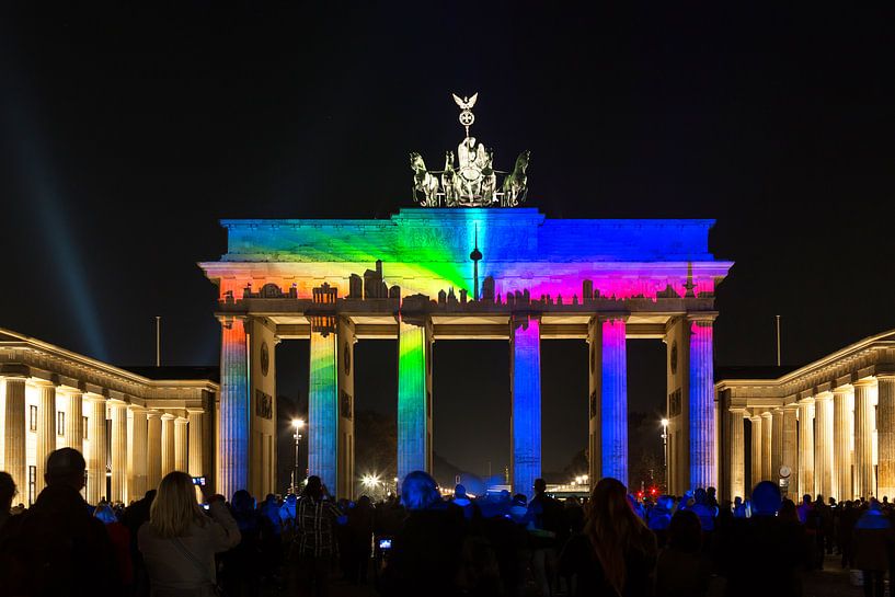 The Brandenburg Gate in a special illumination by Frank Herrmann