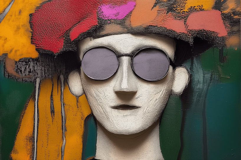 Verscholen achter een zonnebril van Ton Kuijpers