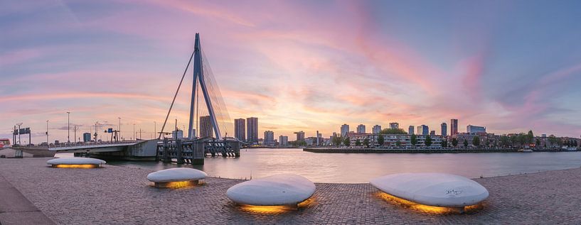 Panorama Erasmusbrug  by Jan Koppelaar Fotografie