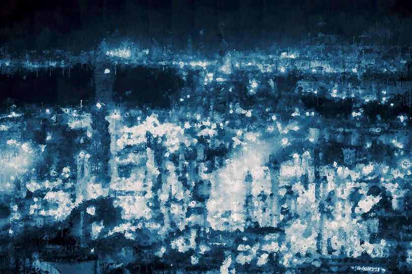 Industriegebied bij nacht van Whale & Sons