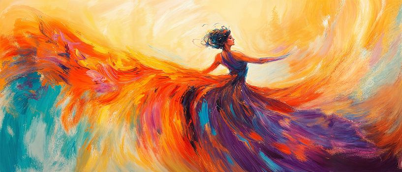 Danse des couleurs dans la lumière du matin par Poster Art Shop