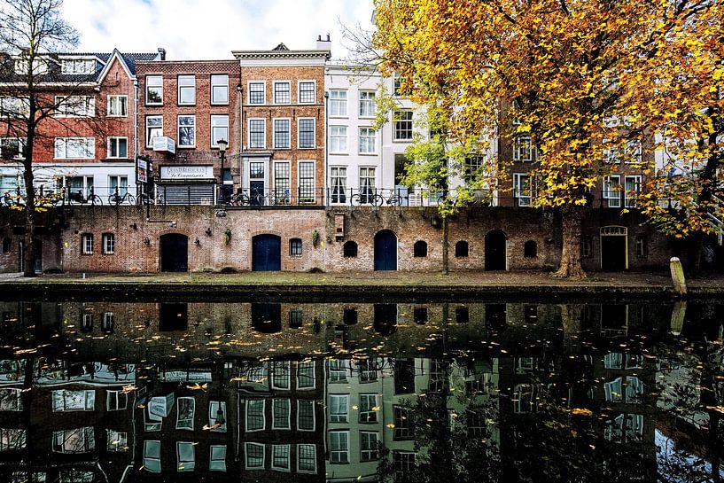L'Oudegracht d'Utrecht aux couleurs de l'automne par André Blom Fotografie Utrecht
