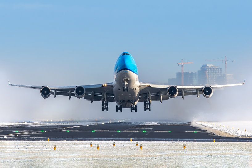 KLM Cargo 747 departing from Amterdam Airport Schiphol by Rutger Smulders