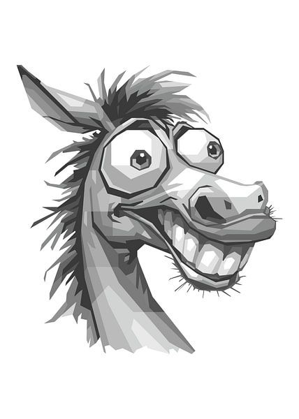 Horse Smilyng Gray by Rizky Dwi Aprianda