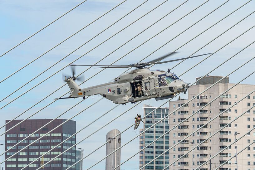 NH-90 helicopter in action during World Port Days 2018. by Jaap van den Berg