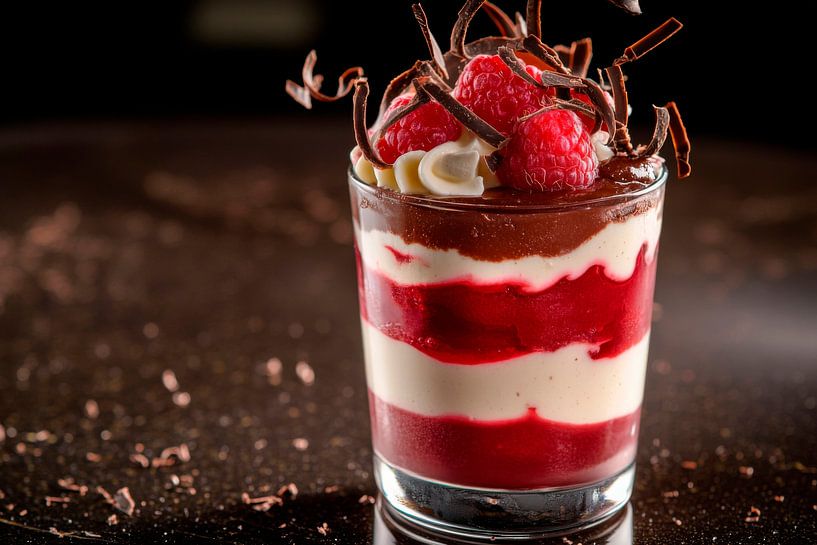 Himbeer-Dessert von Poster Art Shop