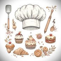 Chef Hat and Pastry Delight