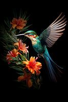 Exotischer Vogel - Tropische Farbtöne