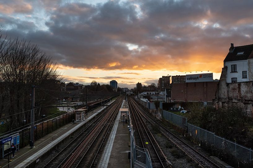 Couché de soleile à Tour et Taxis par Werner Lerooy