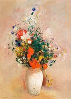 Vase with flowers by Odilon Redon
