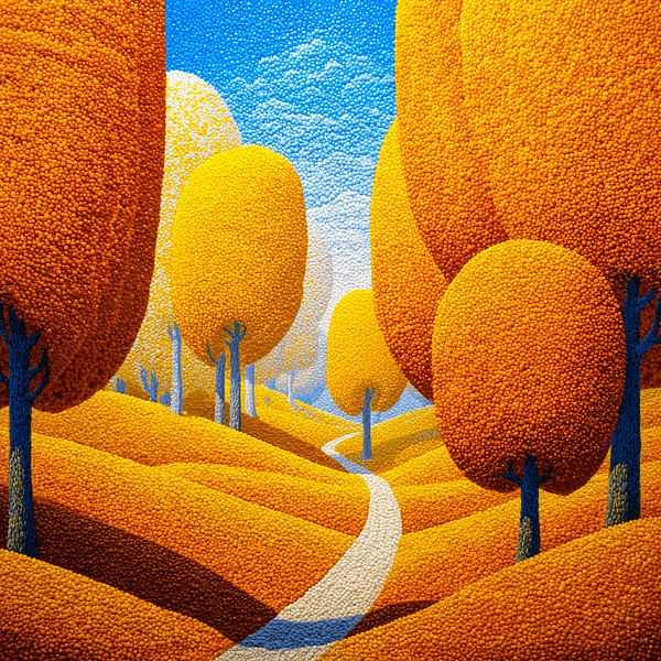 On Path To The Golden Autumn by Karina Brouwer