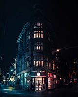 Waar twee straten bij elkaar komen.