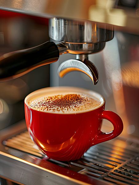 prepare cup of coffee or cappuccino by Egon Zitter