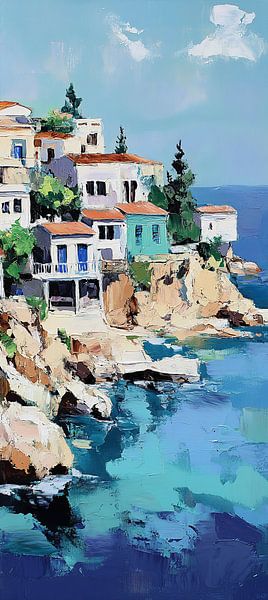 Cyprus Art | Mediterranean Hues in Harmony by Abstract Painting