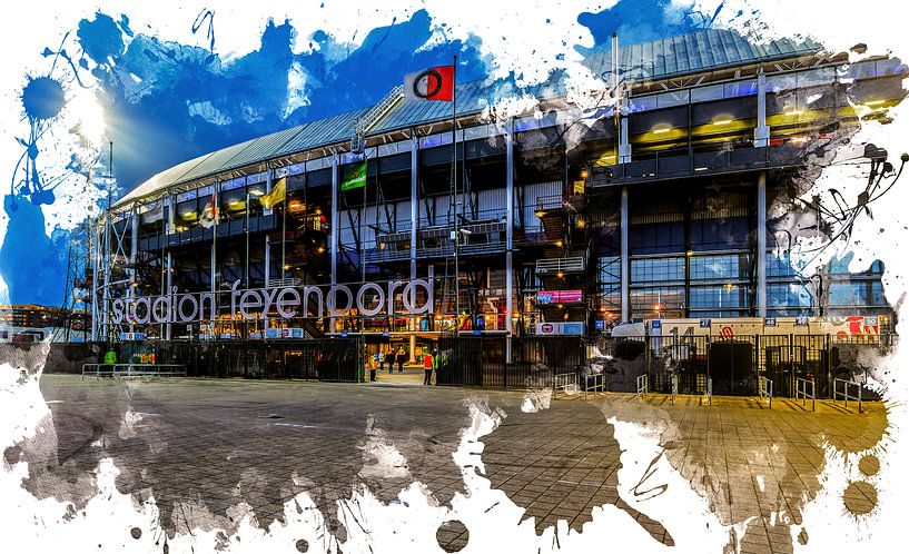 Stade Feijenoord ART Rotterdam &quot;De Kuip&quot; Avant par MS Fotografie | Marc van der Stelt