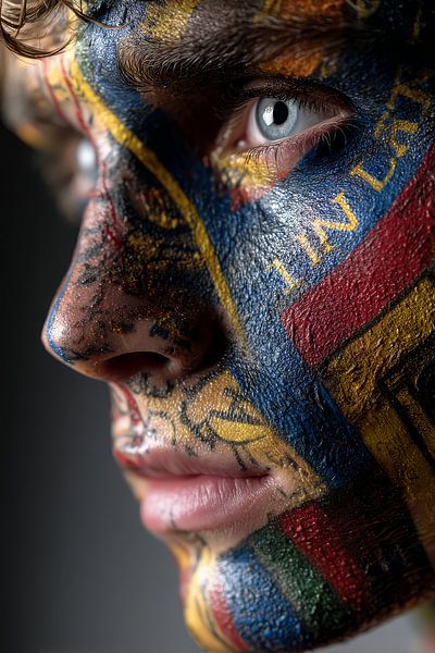 Kunst mit Farbporträt von Egon Zitter