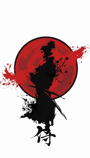 Noir rouge blanc par Doms Art