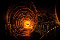 Lichtpainting - brug - Tomorrowland