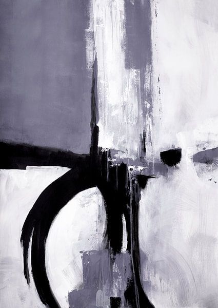 violet black abstract by Ela Szczepaniak
