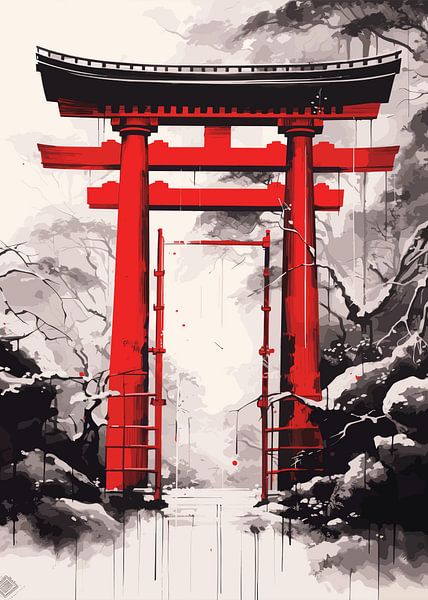 Ukiyo Japanese Painting by Mason Scott