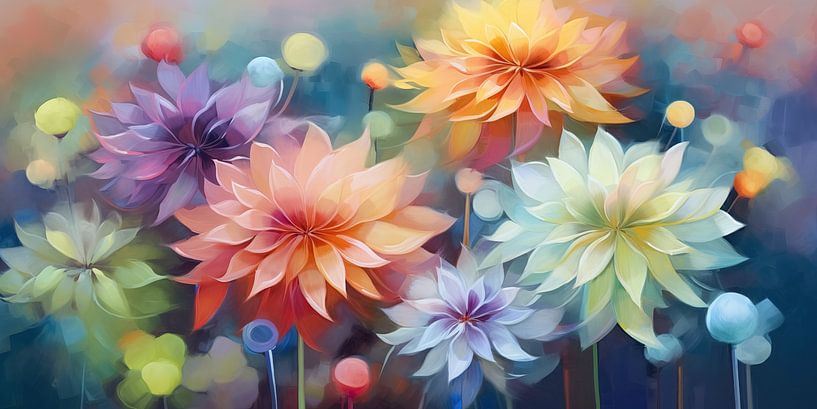 Bright flowers by Wall Wonder