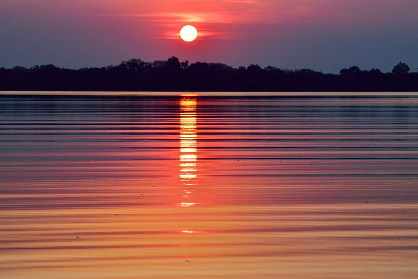Coucher de soleil Okavangodelta Botswana par Merijn Loch