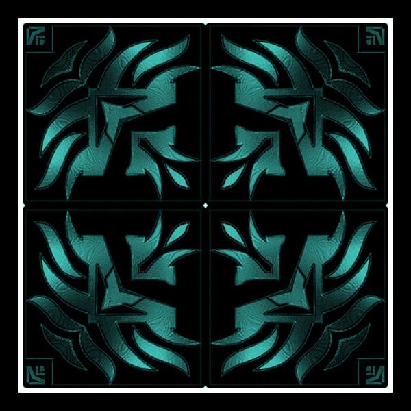 Turquoise Tribal Dream von Nicky`s Prints