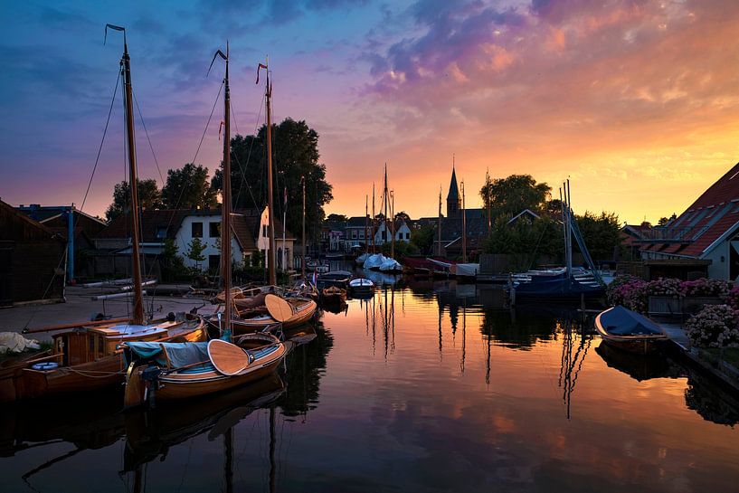 Sonnenuntergang in Friesland (Heeg) von Chi