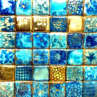 Timeless Tiles - Gilded Azure