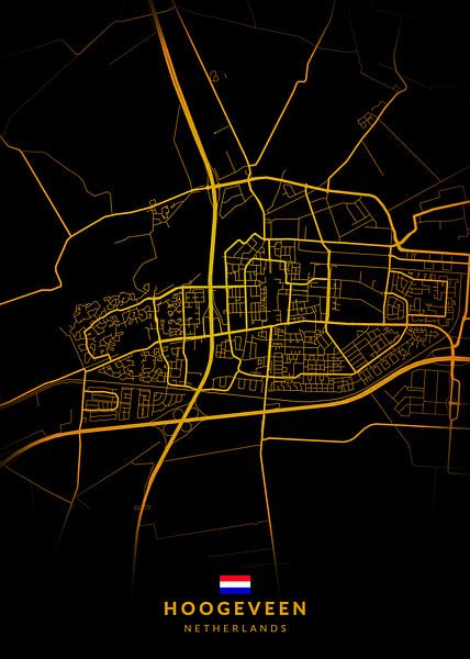 Hoogeveen Stadtplan von Kenda Maruyama