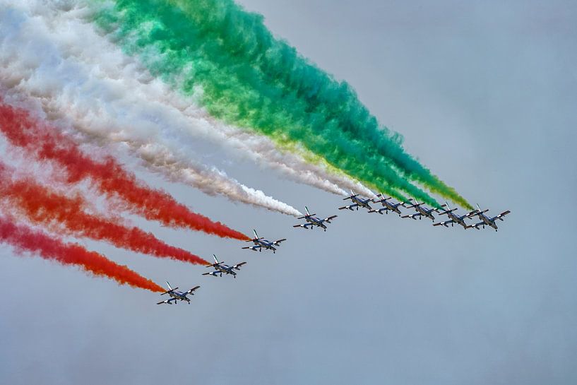 Frecce Tricolori in action during RIAT 2022. by Jaap van den Berg