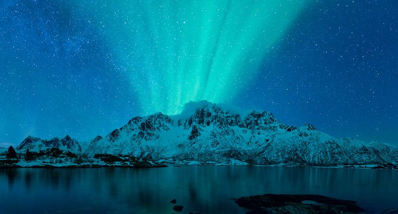 Nordlichter, Polarlicht oder Aurora Borealis von Sjoerd van der Wal Fotografie