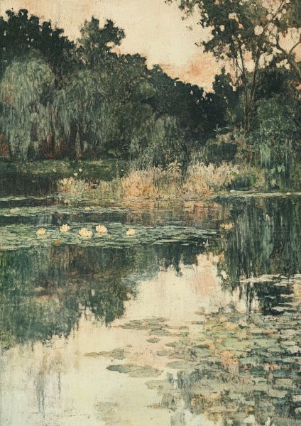 Vintage water lilies by Niklas Maximilian