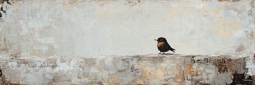 Vogel | Abstrakte Malerei mit Vogel von Kunst Laune