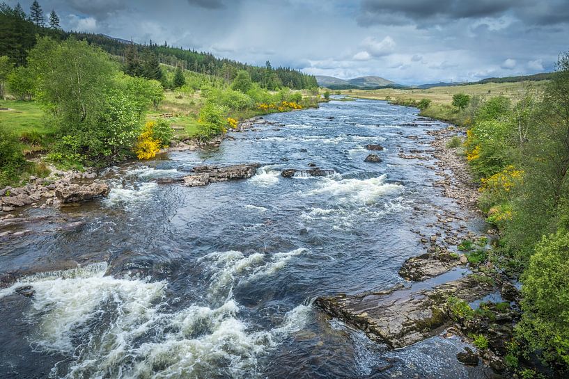 River Orchy at Bridge of Orchy, view to the north by Christian Müringer