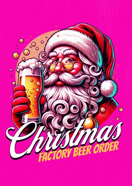 Frohe Weihnachten Fabrik Bier Bestellung von Artkreator