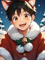 Cheerful Friend in the Snow