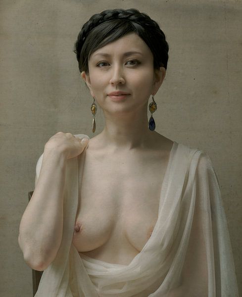 Portrait of a young lady by Fuyuki Hattori