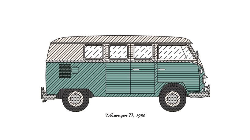 Volkswagen T1, 1950 von Victor Weijers