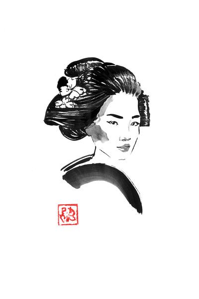 geisha frisur von Péchane Sumie