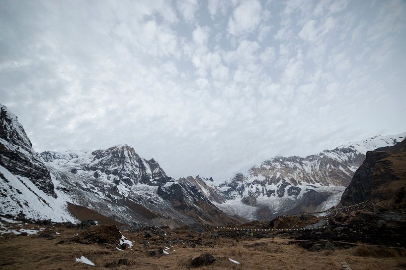 View over Annapurna Base Camp Nepal by Ellis Peeters