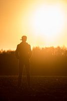 Silhouette at sunset