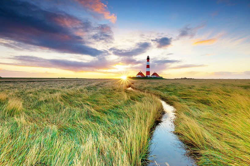 Phare de Westerhever au lever du soleil par Tilo Grellmann