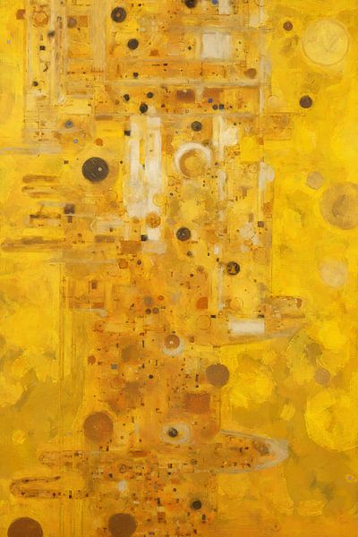 Goldene Strukturen im Weltraum von Whale & Sons