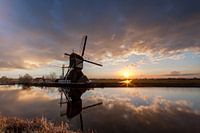 Dutch windmill at sunset!