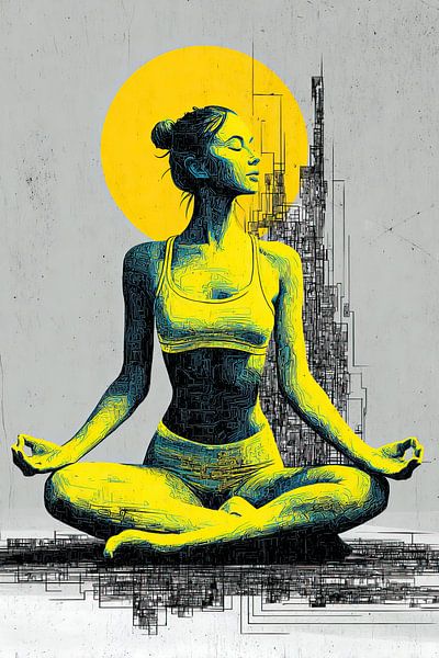 Les vibrations lumineuses de l'art de la méditation par OMG Art