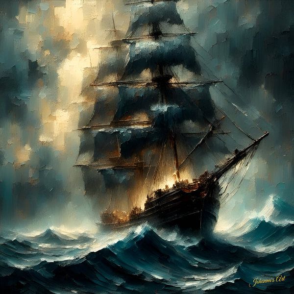 Sailing Through History 5 by Johannas Art Creations
