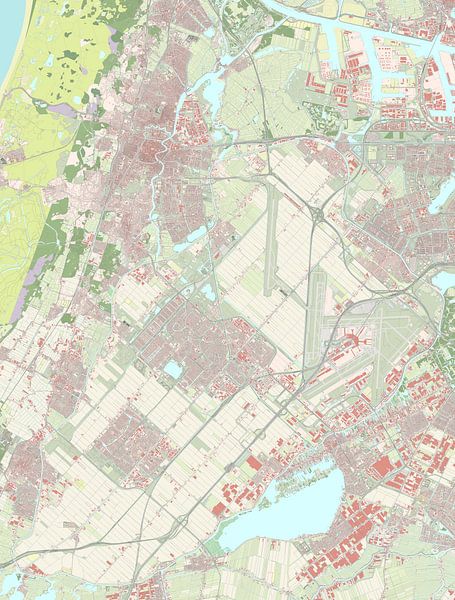 Carte de Haarlemmermeer par Rebel Ontwerp